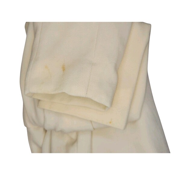 Ralph Lauren LRL Worsted Wool Hooded Jacket Blazer Womens PM Petite Ivory Gold - Picture 11 of 11